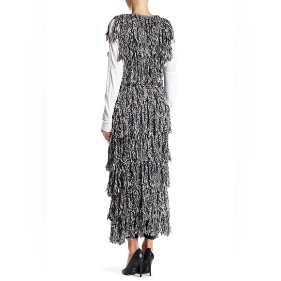 NWOT Alice + Olivia Yazmin Long Fringe Sweater Vest - Picture 4 of 4